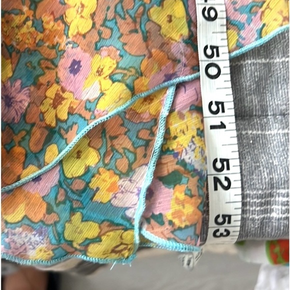 Urban Outfitters UO Shreen Asymmetrical Floral Midi Dress, Flattering, EUC, L - Picture 5 of 11